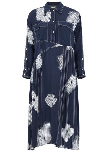 Printed Silk Midi Dress - - S (UK10-12) - Lovebirds - Modalova
