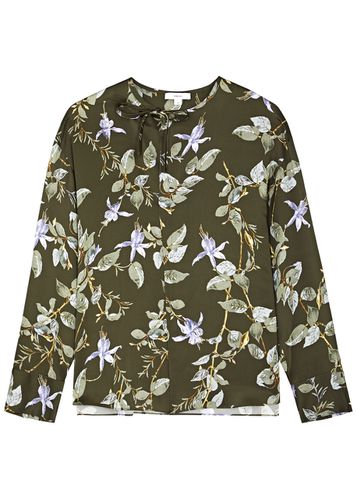 Floral-print Silk-satin Blouse - - L (UK14 / L) - Vince - Modalova