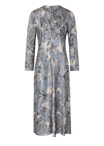 Floral-print Crinkled Satin Midi Dress - - 10 (UK14 / L) - Vince - Modalova