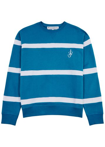 Striped Logo-embroidered Cotton Sweatshirt - - XL - JW Anderson - Modalova