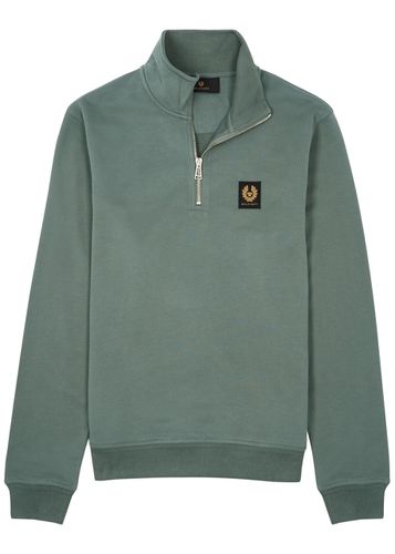 Half-zip Logo Cotton Sweatshirt - - M - Belstaff - Modalova