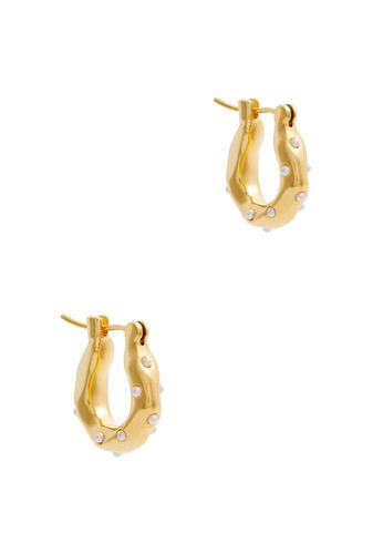 Waves Mini 18kt -plated Hoop Earrings - Joanna Laura Constantine - Modalova