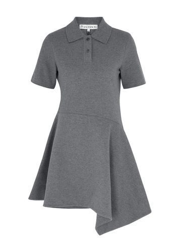 Asymmetric Piqué Cotton Mini Polo Dress - - M (UK12 / M) - JW Anderson - Modalova