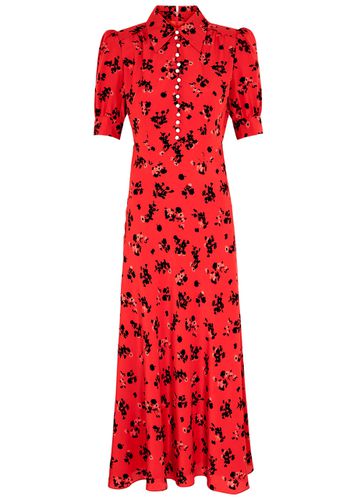 Floral-print Silk Midi Dress - - 42 (UK10 / S) - Alessandra Rich - Modalova