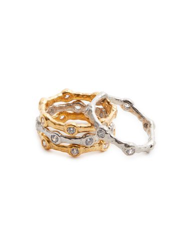 Waves Crystal-embellished Ring - set of Four - Joanna Laura Constantine - Modalova