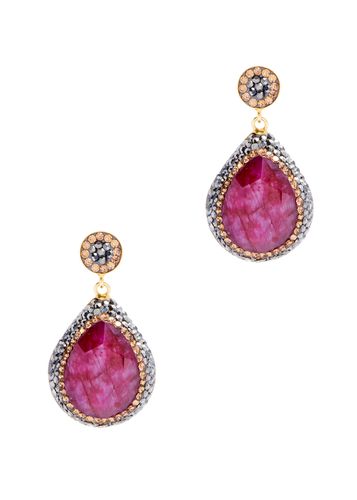 Ruby 18kt Gold-plated Earrings - Soru Jewellery - Modalova