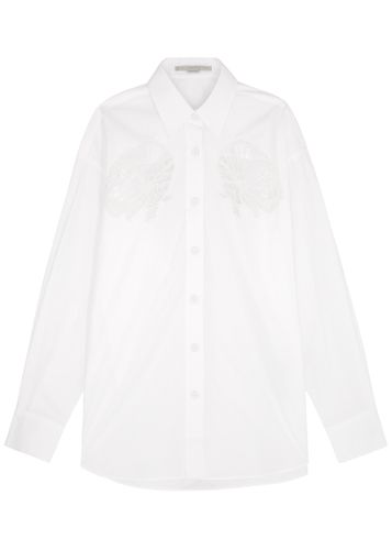 Cornelli Embroidered Cotton-poplin Shirt - - 40 (UK8 / S) - Stella McCartney - Modalova