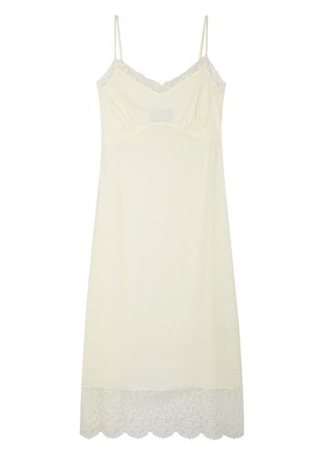 Lace-trimmed Crepe-de-chine Slip Dress - - 12 (UK12 / M) - SIMONE ROCHA - Modalova