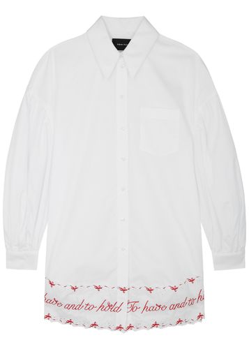 Embroidered Cotton Shirt Dress - - 10 (UK10 / S) - SIMONE ROCHA - Modalova