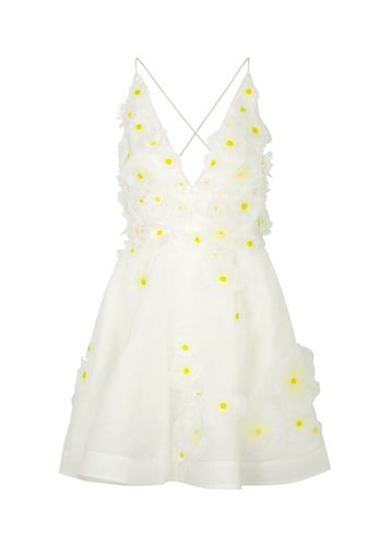 Daisy Floral-appliquéd Organza Mini Dress - - 1 (UK 10 / S) - Zimmermann - Modalova