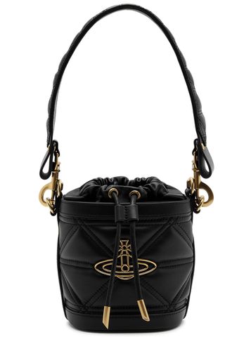Kitty Small Quilted Leather Bucket bag - Black - Vivienne Westwood - Modalova