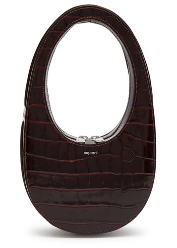 Swipe Mini Crocodile-effect Leather top Handle bag - Coperni - Modalova