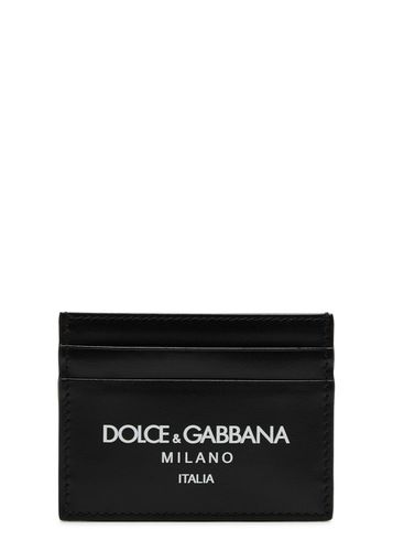 Dolce & Gabbana Logo-print Leather Card Holder - Dolce&gabbana - Modalova