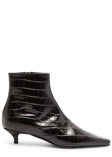 Totême 40 Crocodile-effect Leather Ankle Boots - - 38 (IT38 / UK5) - TOTÊME - Modalova
