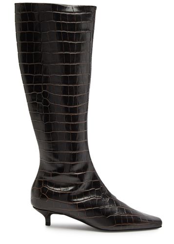 Totême 40 Crocodile-effect Leather Knee-high Boots - - 39 (IT39 / UK6) - TOTÊME - Modalova
