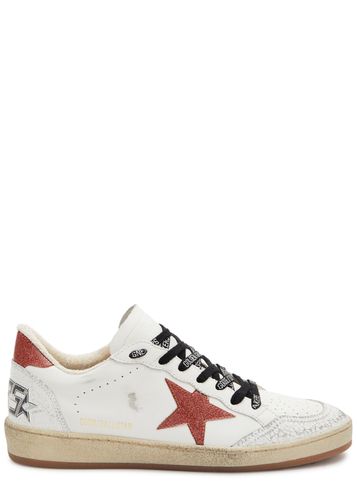 Ball Star Distressed Leather Sneakers - - 37 (IT37 / UK4), Trainers, Ripped - 37 (IT37 / UK4) - Golden Goose - Modalova