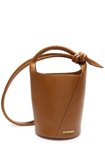 Le Petit Tourni Leather Bucket bag - Light Brown - Jacquemus - Modalova