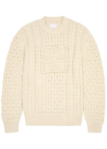 G Cable-knit Cotton-blend Jumper - - S - Givenchy - Modalova