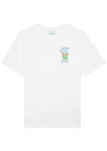 Casa Sport Printed Cotton T-shirt - CASABLANCA - Modalova
