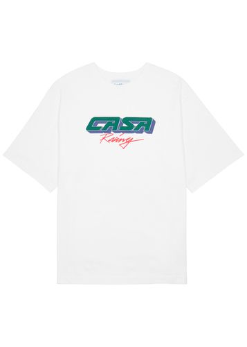 Casa Racing Logo Cotton T-shirt - CASABLANCA - Modalova