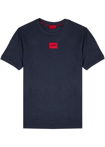 Hugo Logo Cotton T-shirt - Navy - HUGO - Modalova