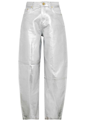 Stary Foil-print Barrel-leg Jeans - - 24 (W24 / UK6 / XS) - Ganni - Modalova