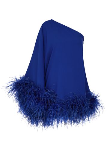 Piccolo Ubud One-shoulder Feather-trimmed Mini Dress - - 46 (UK14 / L) - Taller Marmo - Modalova
