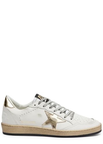 Ball Star Distressed Leather Sneakers - - 36 (IT36 / UK3), Trainers, Ripped - 36 (IT36 / UK3) - Golden Goose - Modalova