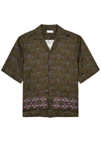 Cassi Printed Satin Shirt - - XL - Dries Van Noten - Modalova