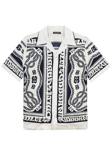 Dolce & Gabbana Printed Silk-satin Shirt - - 38 (IT48 / M) - Dolce&gabbana - Modalova