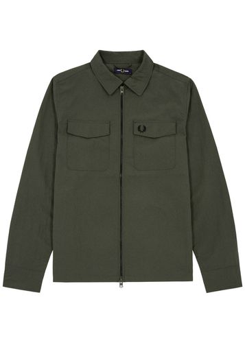 Crinkled Nylon Overshirt - - Xxl - Fred perry - Modalova