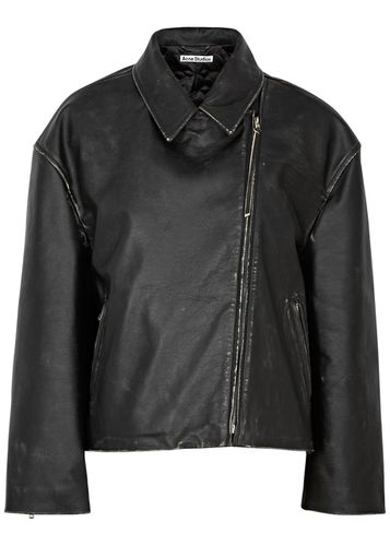 Distressed Leather Jacket - - 36 (UK8 / S) - Acne Studios - Modalova