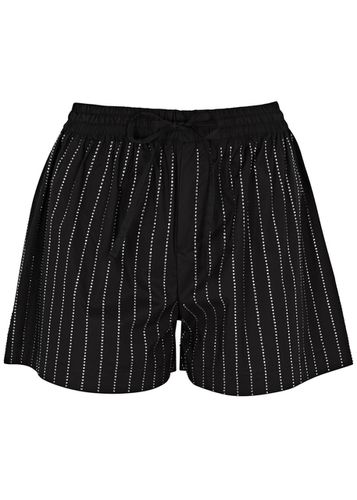 Striped Crystal-embellished Stretch-cotton Shorts - - 38 (UK6 / XS) - Giuseppe di Morabito - Modalova