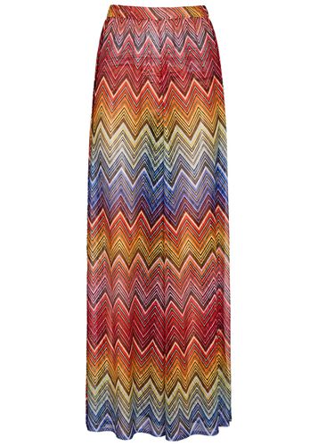 Zigzag Wide-leg Fine-knit Trousers - - 42 (UK 10 / S) - Missoni - Modalova