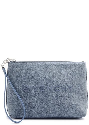 Givenchy Medium Logo Denim Pouch - Givenchy - Modalova