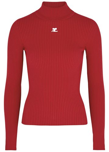Logo Ribbed-knit Jumper - - L (UK14 / L) - Courrèges - Modalova