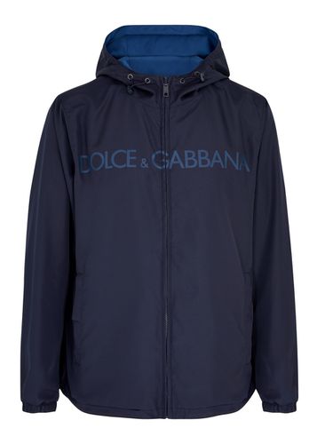 Dolce & Gabbana Logo-print Hooded Reversible Shell Jacket - - 52 (IT52 / XL) - Dolce&gabbana - Modalova