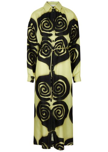 Angy Printed Silk Shirt Dress - - L (UK14 / L) - Nanushka - Modalova