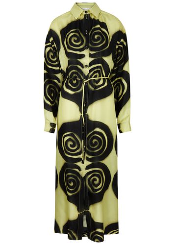 Angy Printed Silk Shirt Dress - - M (UK12 / M) - Nanushka - Modalova