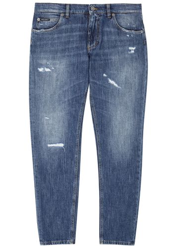 Dolce & Gabbana Distressed Slim-leg Jeans - - 46 (IT46 / S) - Dolce&gabbana - Modalova