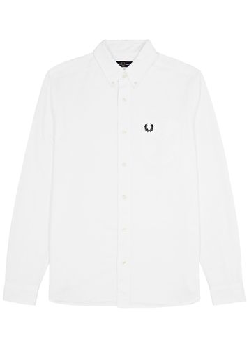 Logo-embroidered Cotton Oxford Shirt - - L - Fred perry - Modalova