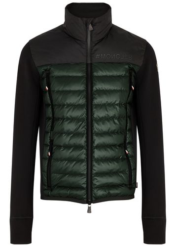 Quilted Shell and Stretch-jersey Cardigan - - S - Moncler Grenoble - Modalova