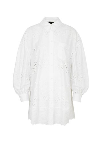 Broderie Anglaise Cotton Shirt Dress - - 10 (UK10 / S) - SIMONE ROCHA - Modalova