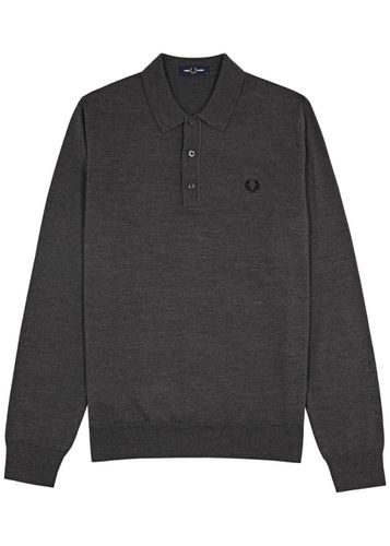 Logo-embroidered Knitted Polo Jumper - - L - Fred perry - Modalova