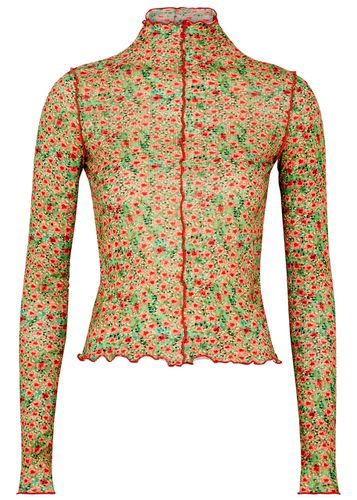 Nira Floral-print Jersey top - - L (UK14 / L) - SIEDRES - Modalova