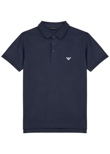 Logo-embroidered Stretch-cotton Polo Shirt - - XL - Emporio armani - Modalova
