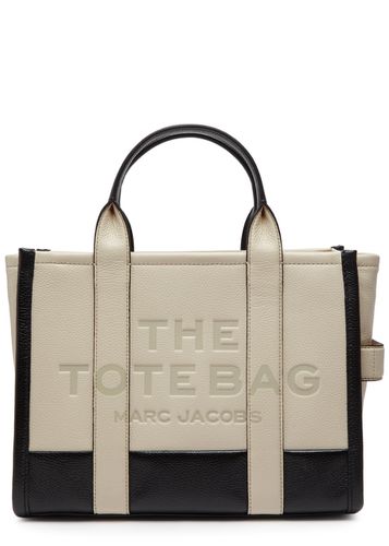 The Tote Medium Panelled Leather Tote - White And Black - Marc jacobs - Modalova