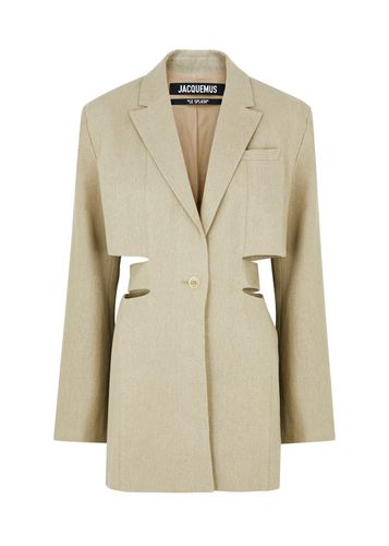 La Robe Bari Linen Mini Blazer Dress, Dress, , Linen - 12 - Jacquemus - Modalova