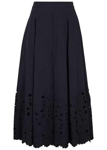 Floral Cut-work Cotton-blend Midi Skirt - - 14 (UK14 / L) - Erdem - Modalova