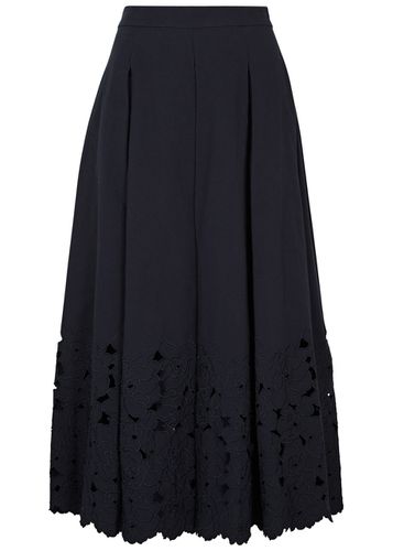 Floral Cut-work Cotton-blend Midi Skirt - - 8 (UK8 / S) - Erdem - Modalova